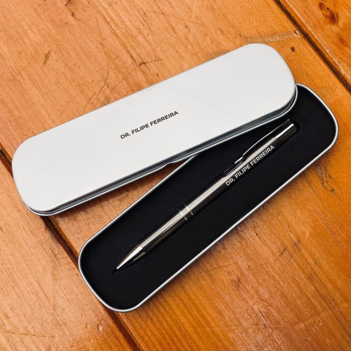 Caneta Metal com Estojo