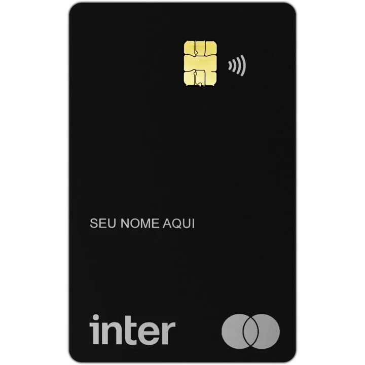 Cartão em Metal Int. Black