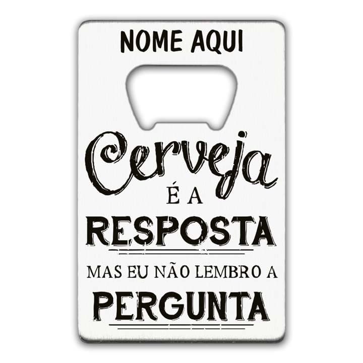 CERVEJA É A RESPOSTA