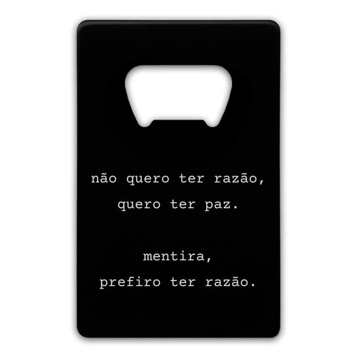 não quero ter razão