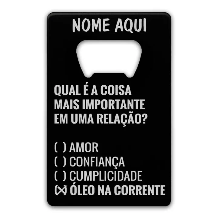 ÓLEO NA CORRENTE