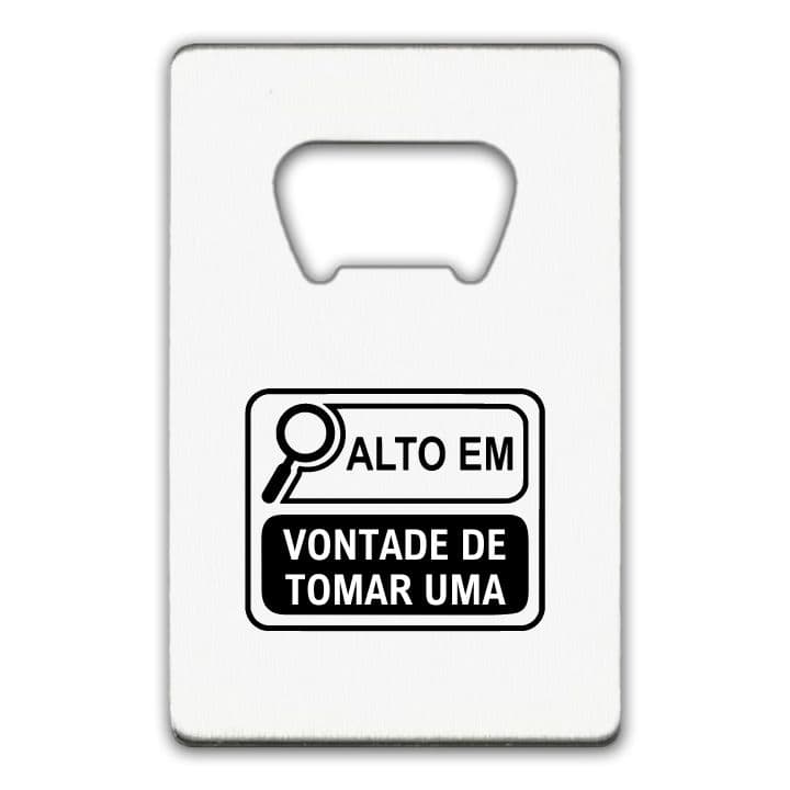 ABRIDOR VONTADE DE TOMAR UMA